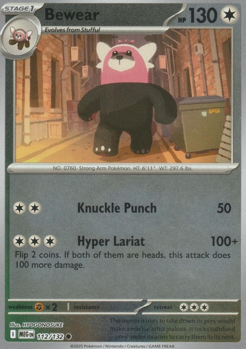 Bewear trading card