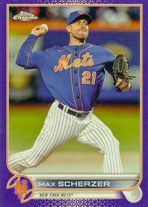 Max Scherzer 2022 topps Topps Chrome Update