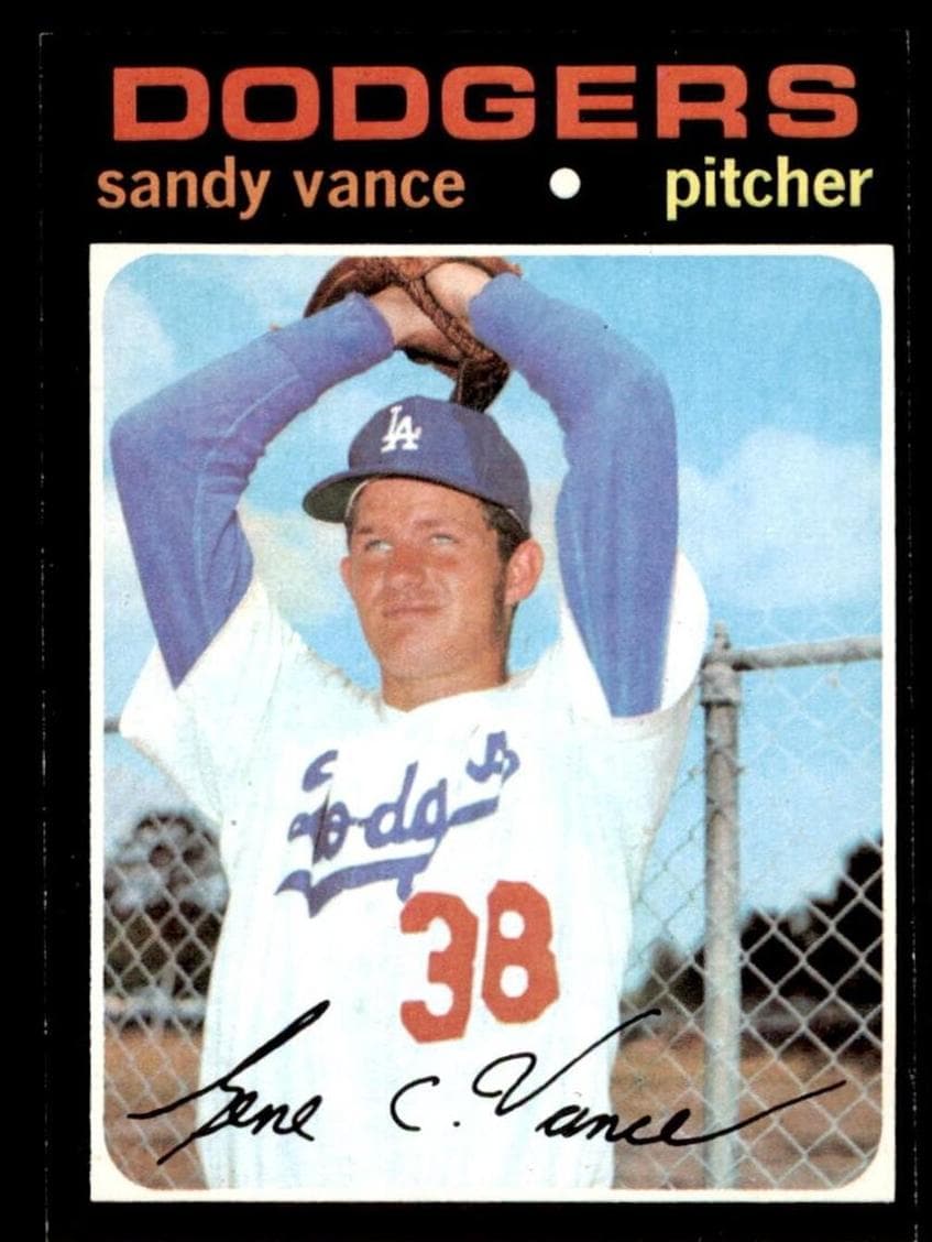 Sandy Vance 1971 topps Topps