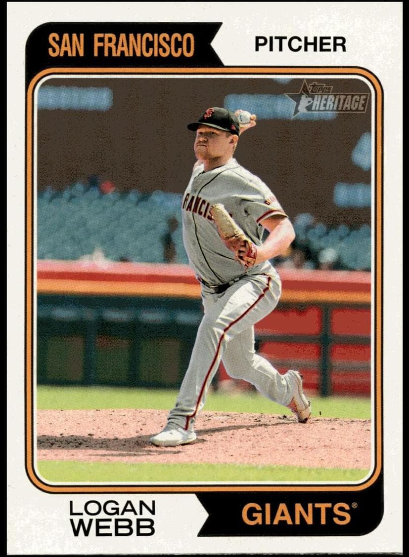 Logan Webb 2023 topps Topps Heritage
