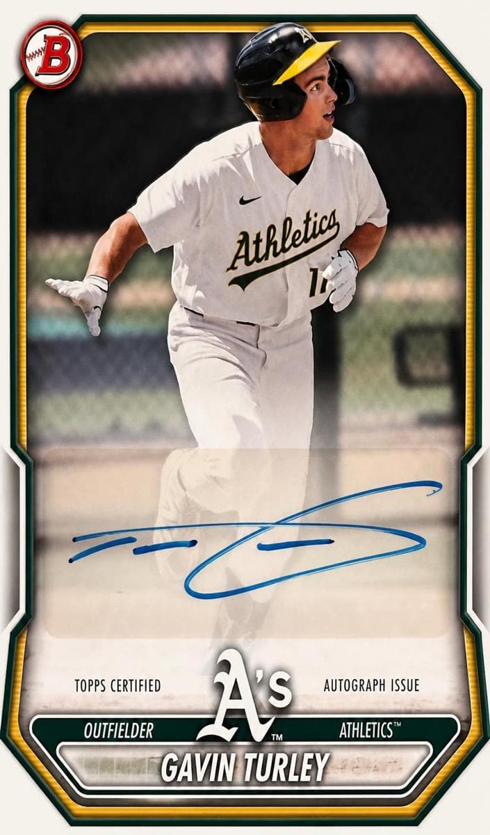Gavin Turley trading card