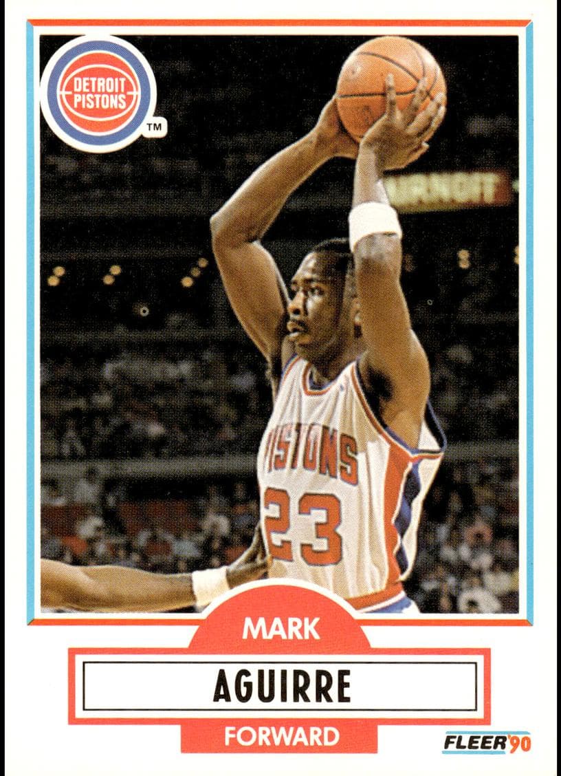 Mark Aguirre 1990 fleer Fleer