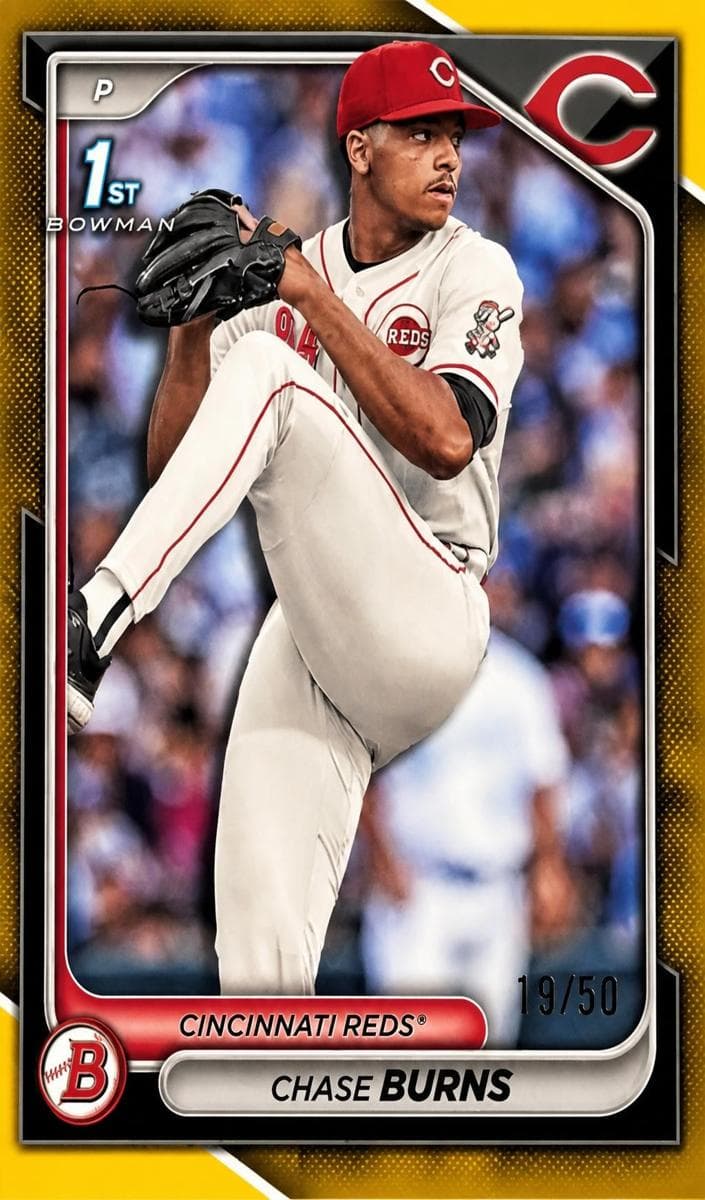 Chase Burns 2024 bowman Bowman Draft