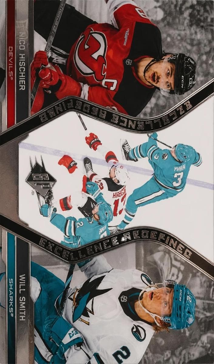 Nico Hischier/Will Smith trading card