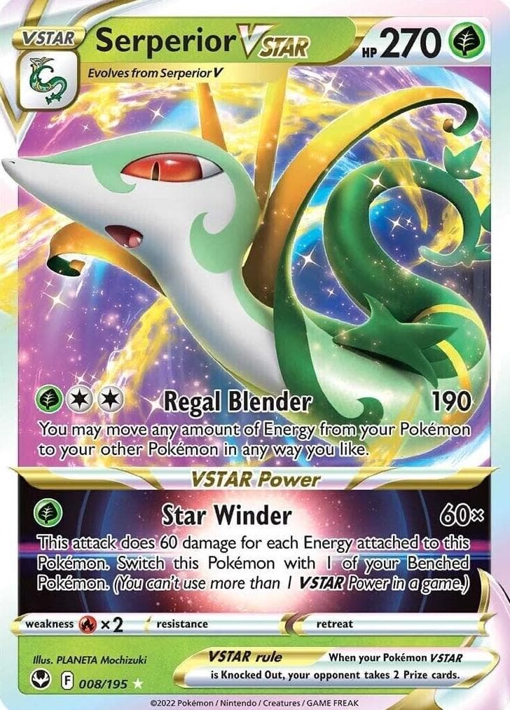 Serperior VSTAR trading card