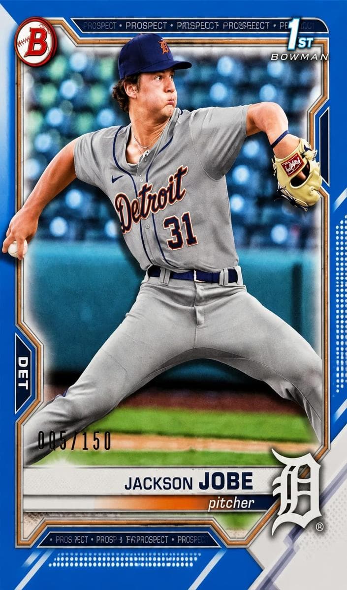 Jackson Jobe 2021 bowman Bowman Draft