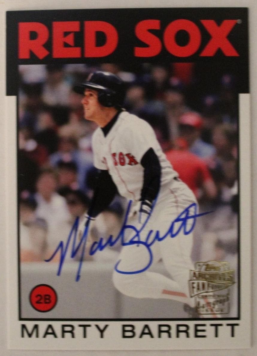 Marty Barrett trading card