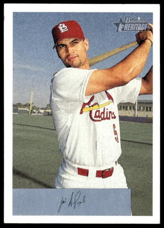 Albert Pujols 2002 bowman Bowman Heritage
