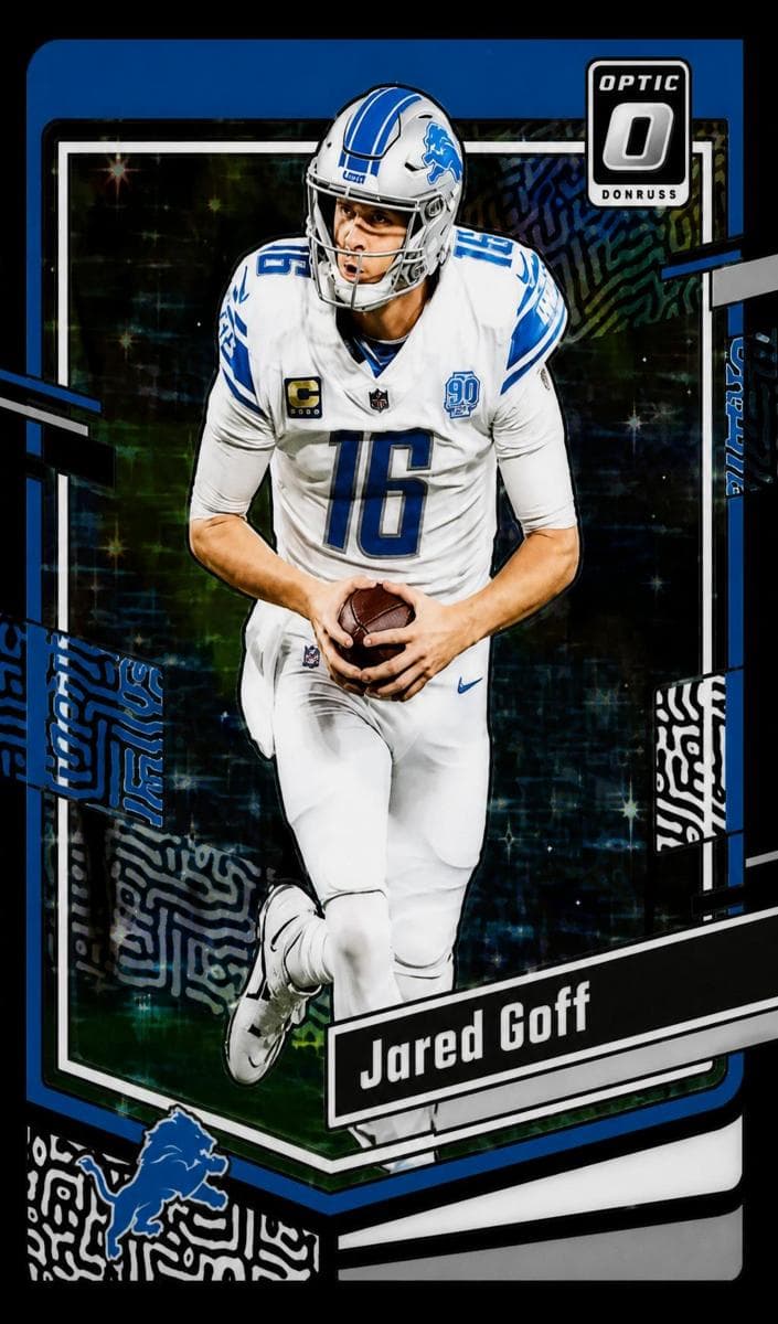 Jared Goff 2023 panini Donruss Optic