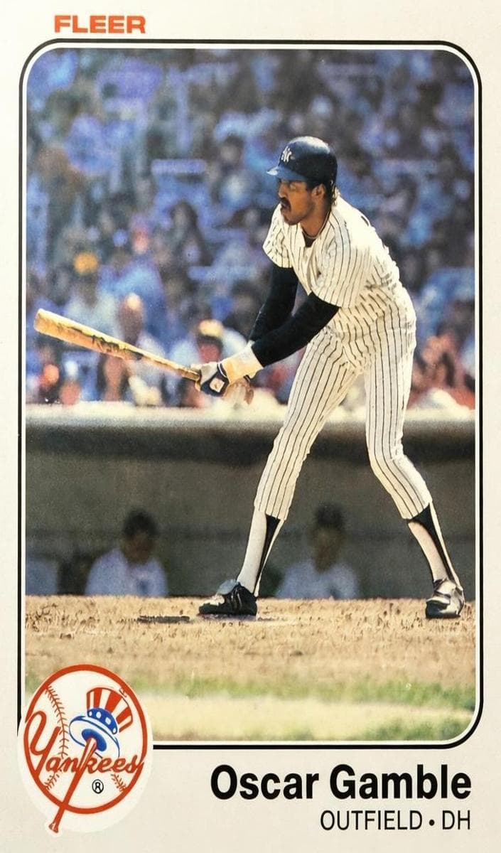 Oscar Gamble trading card