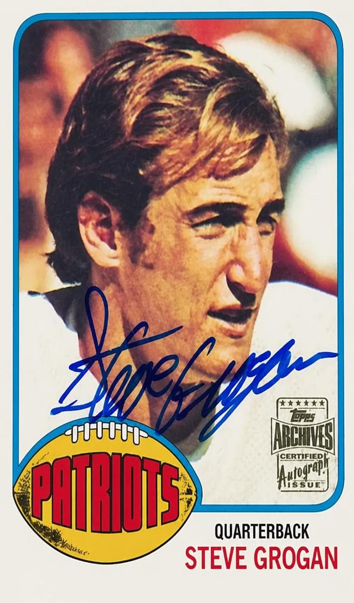 Steve Grogan 2001 topps