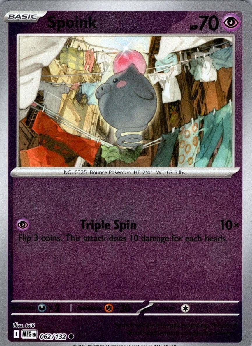 Spoink trading card
