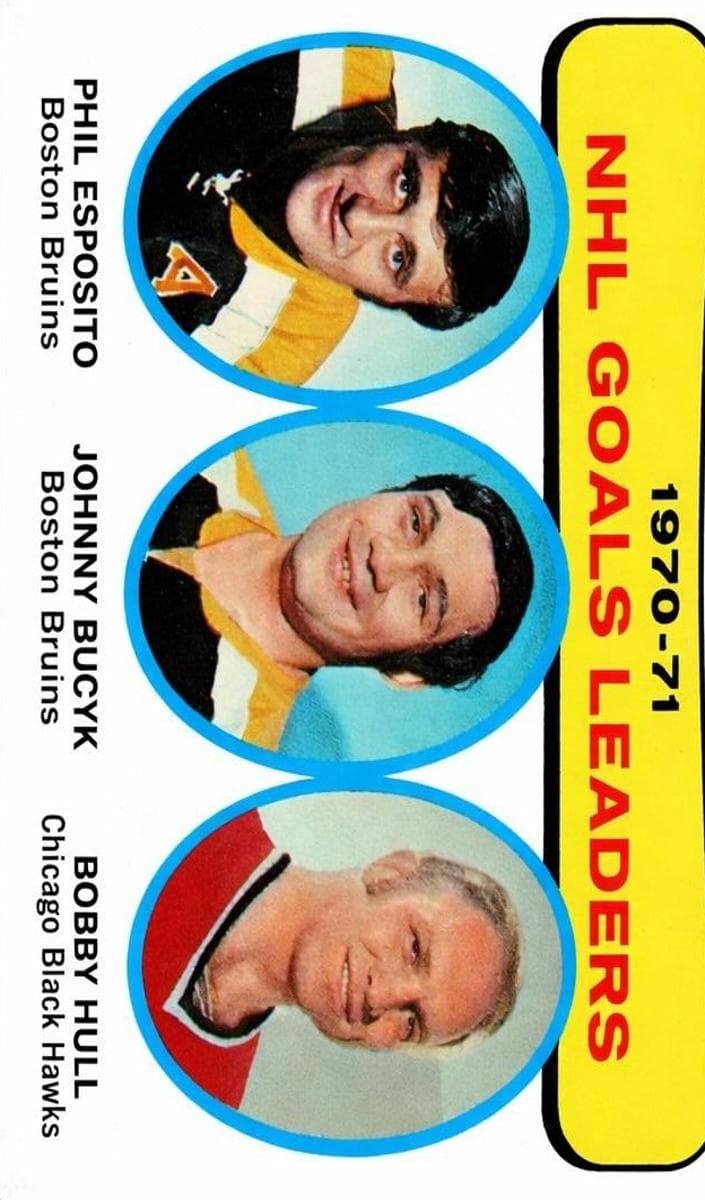1970-71 NHL Goals Leaders (Phil Esposito / Johnny Bucyk / Bobby Hull) #1