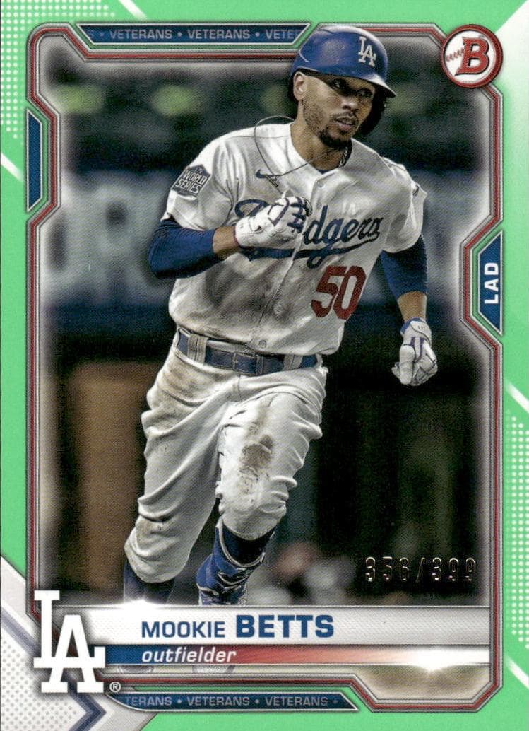Mookie Betts 2021 bowman Bowman