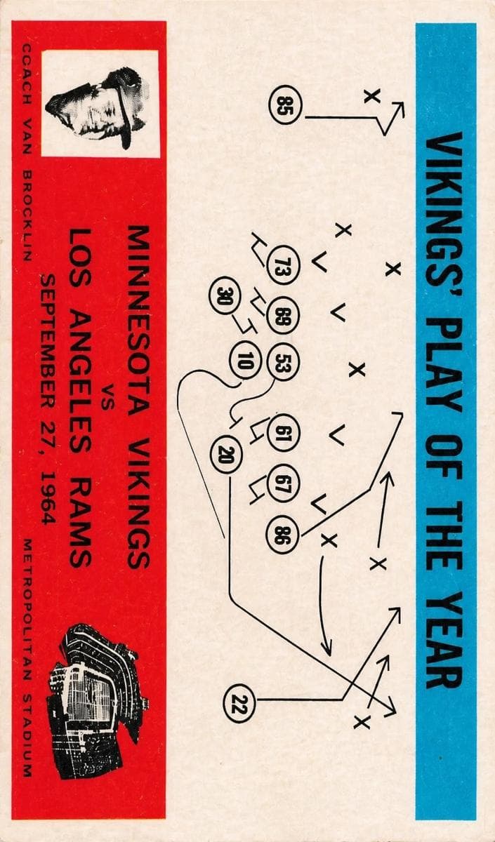 Vikings Play of the Year - Norm Van Brocklin 1965 Philadelphia Philadelphia