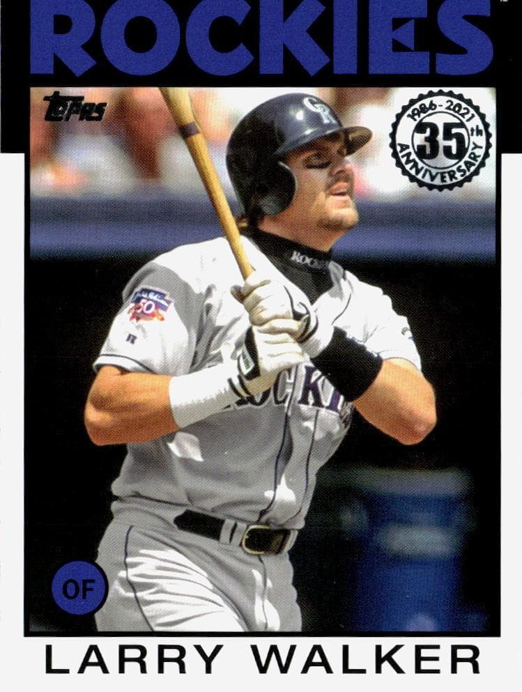 Larry Walker 2021 topps Topps Update
