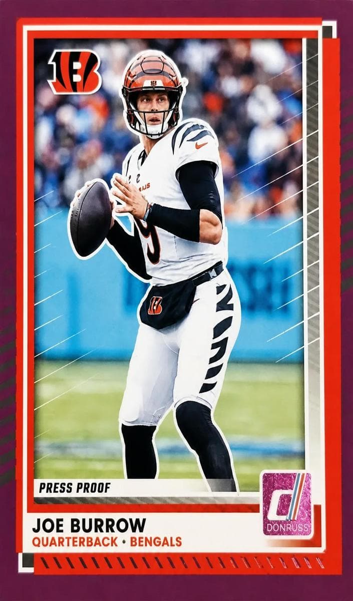 Joe Burrow 2025 panini Donruss