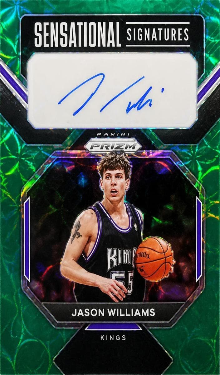 Jason Williams 2022 Panini Prizm auto card