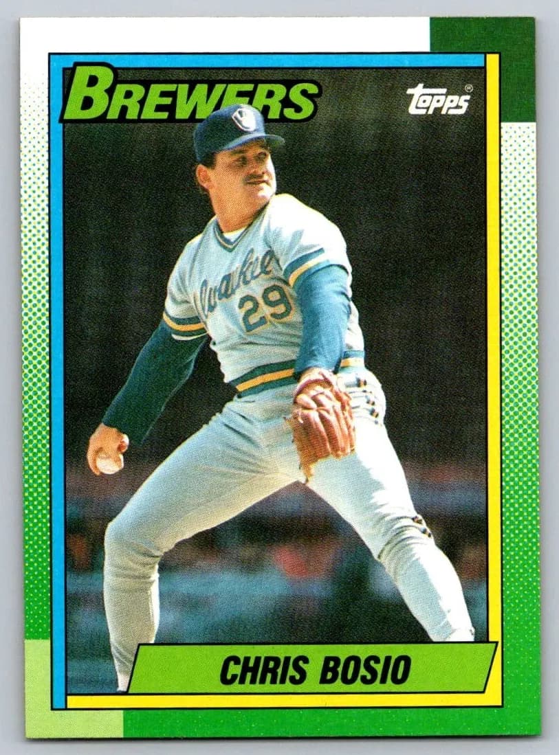 Chris Bosio 1990 topps Topps