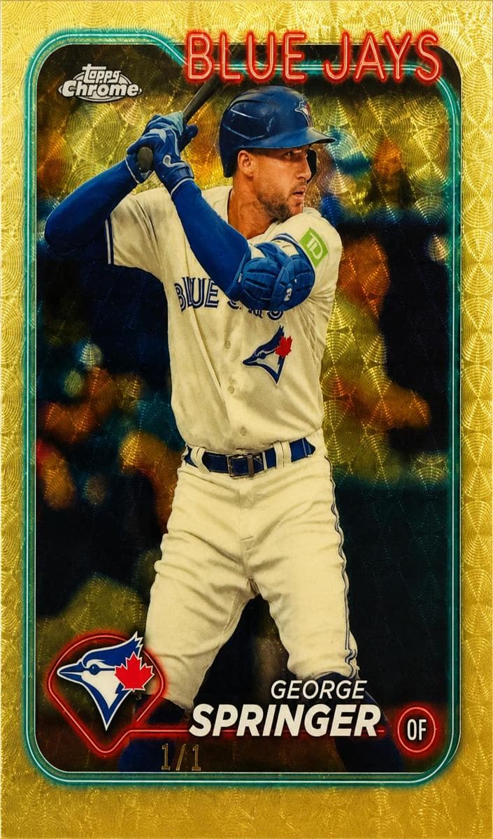 George Springer 2024 topps Topps Chrome