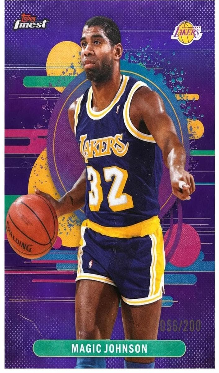 Magic Johnson 2025 topps Topps Finest