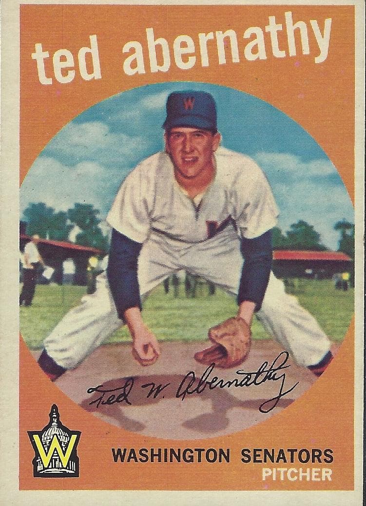 Ted Abernathy 1959 topps Topps