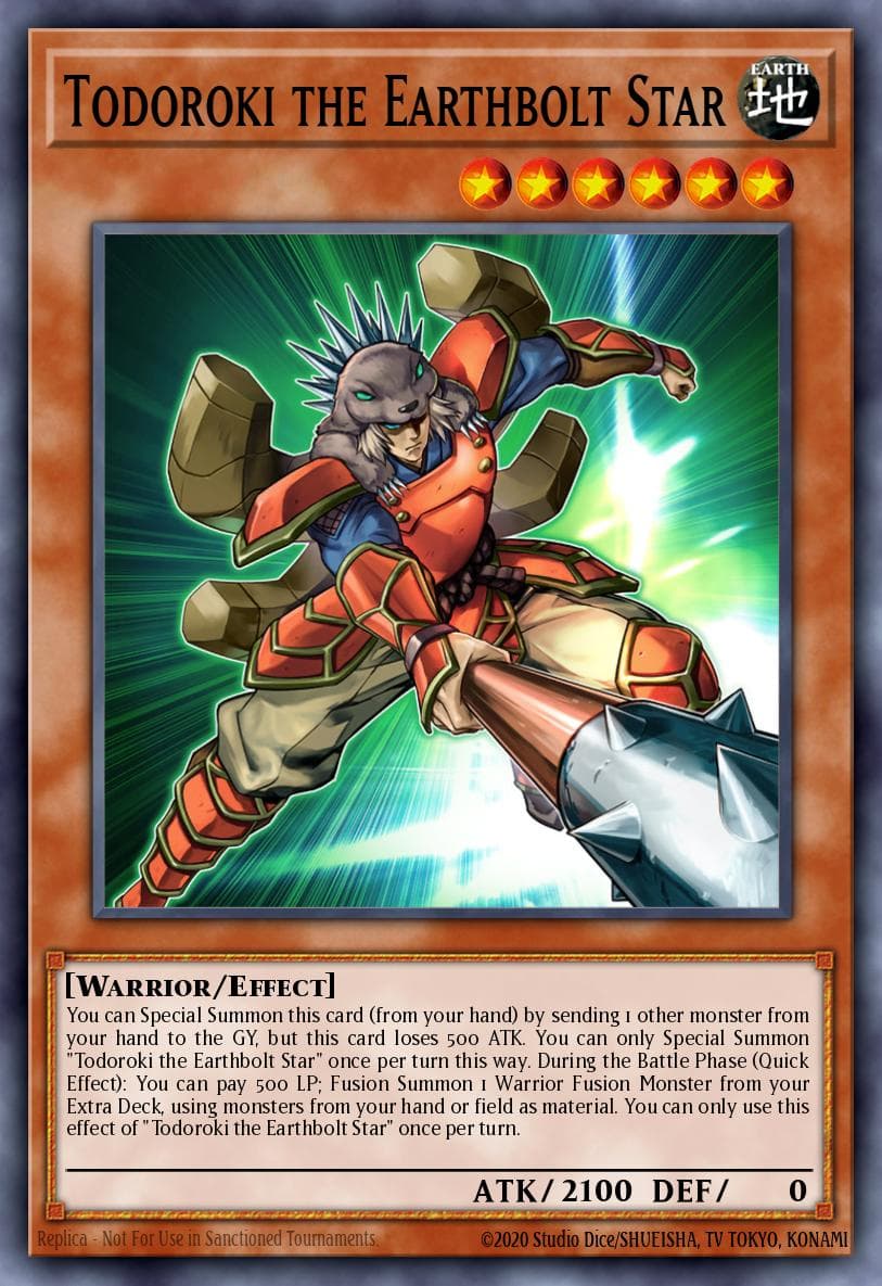 Todoroki the Earthbolt Star 2022 Yu-Gi-Oh! Battles of Legend: Crystal Revenge
