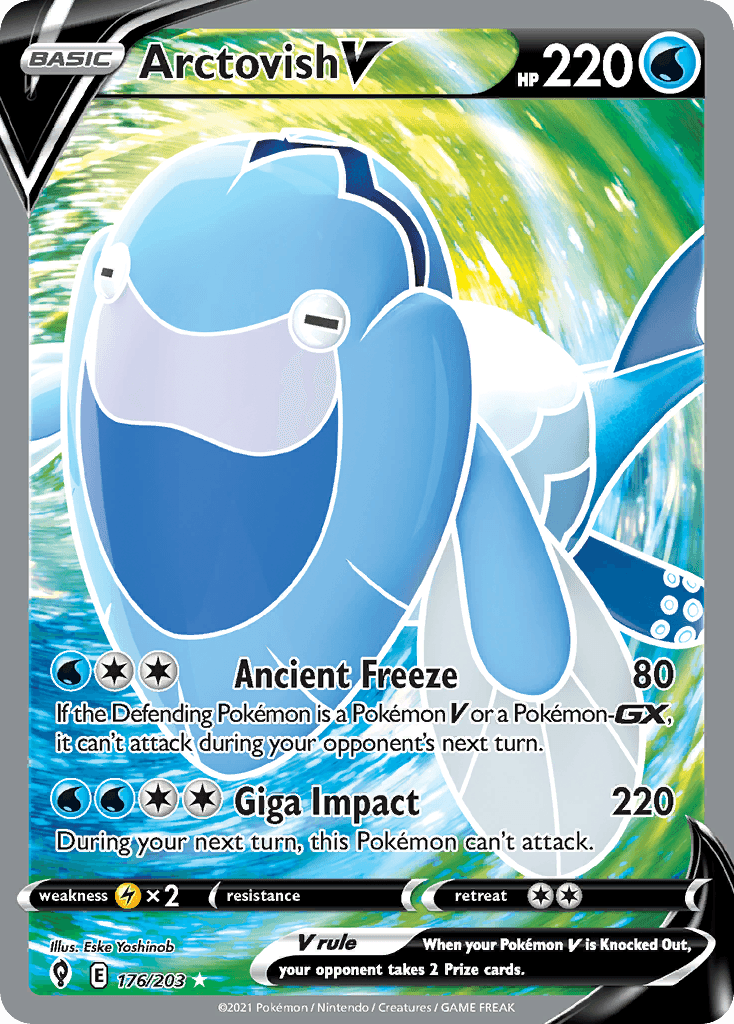 Arctovish V 2021 Pokemon Evolving Skies