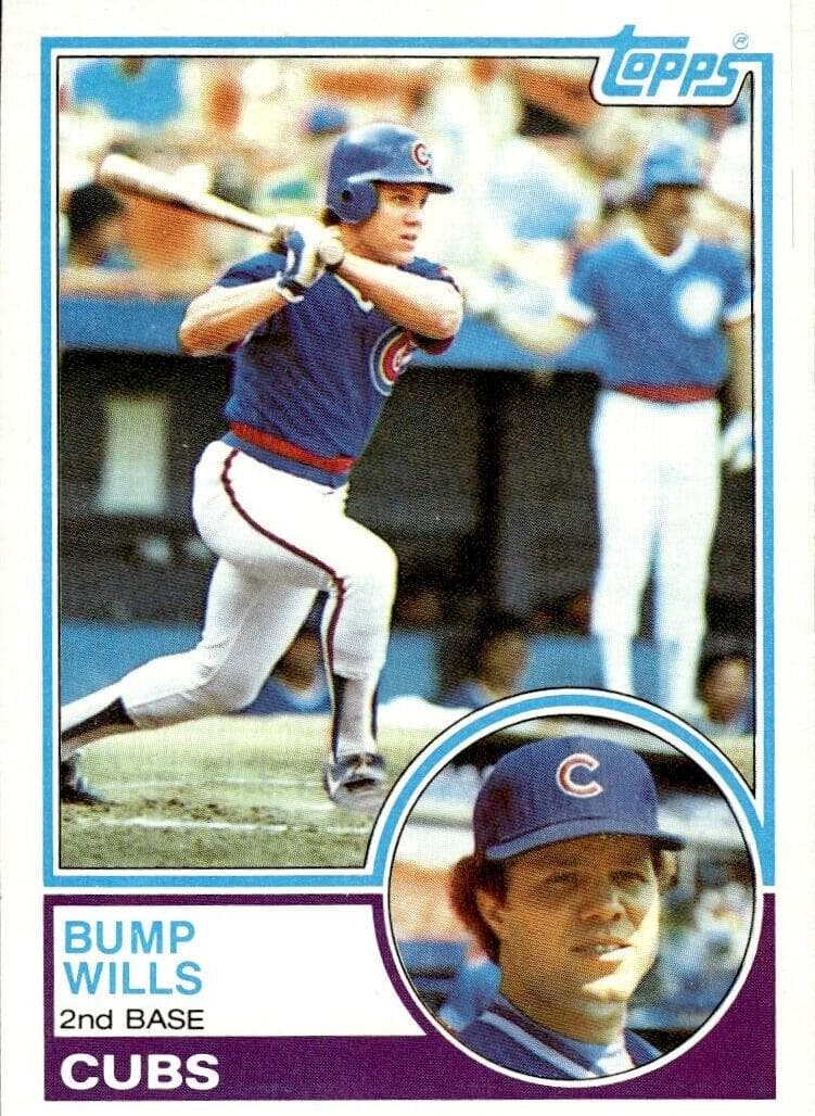 Bump Wills trading card