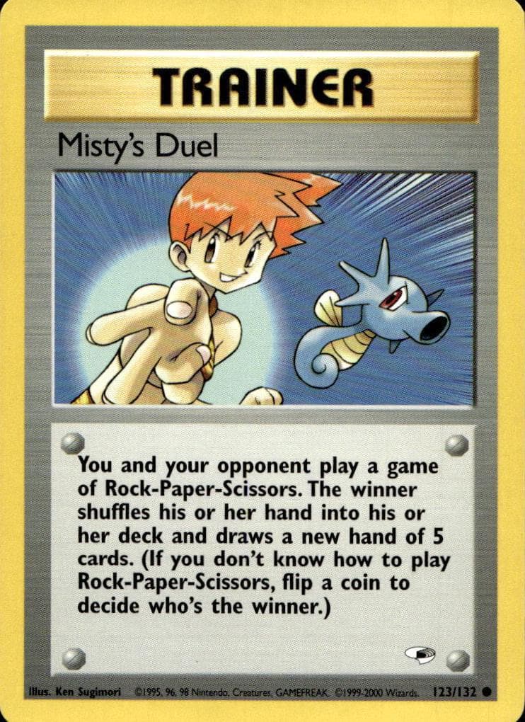 Misty's Duel trading card