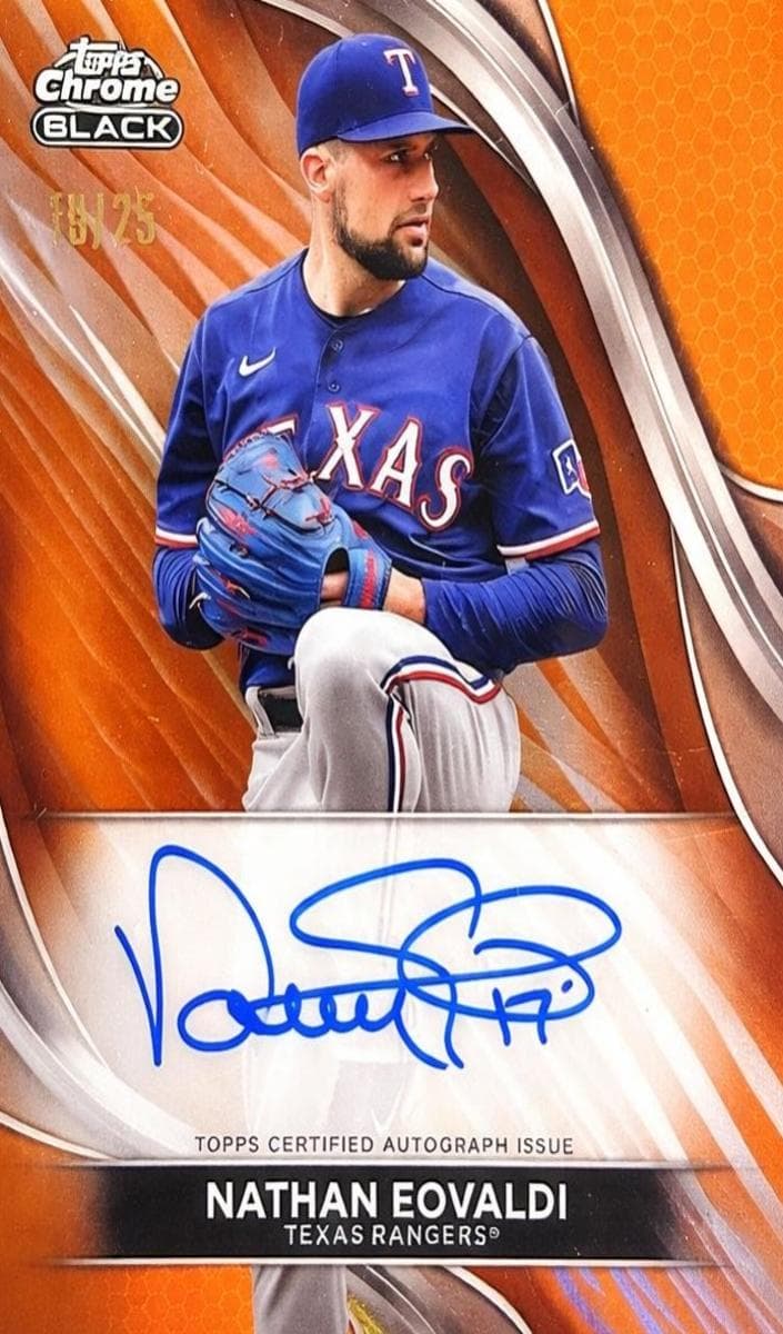 Nathan Eovaldi 2024 topps Topps Chrome Black