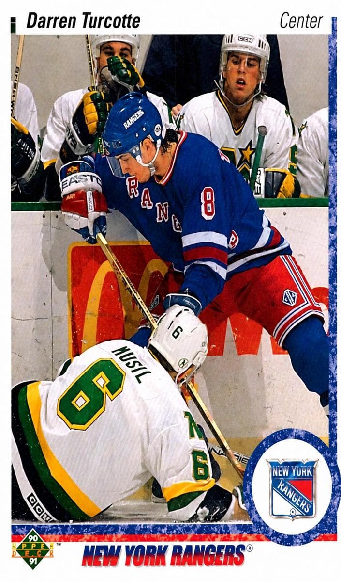 Darren Turcotte 1990 upper-deck Upper Deck