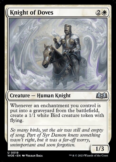 Knight of Doves 2023 Magic: The Gathering Wilds of Eldraine