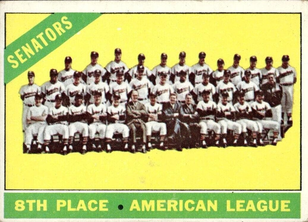 Senators Team 1966 topps Topps