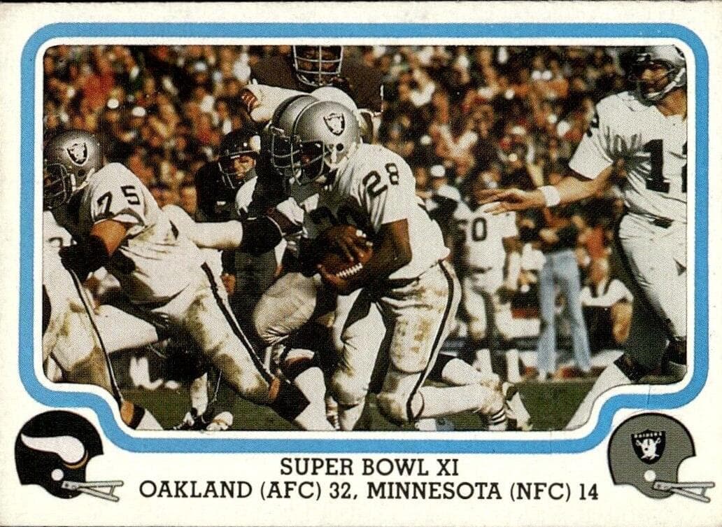 Super Bowl XI 1979 fleer