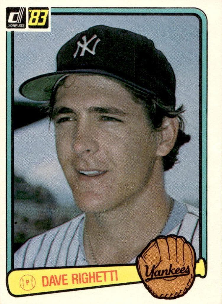 Dave Righetti 1983 panini Donruss