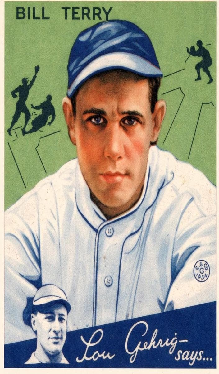 Bill Terry 1934 unknown Goudey