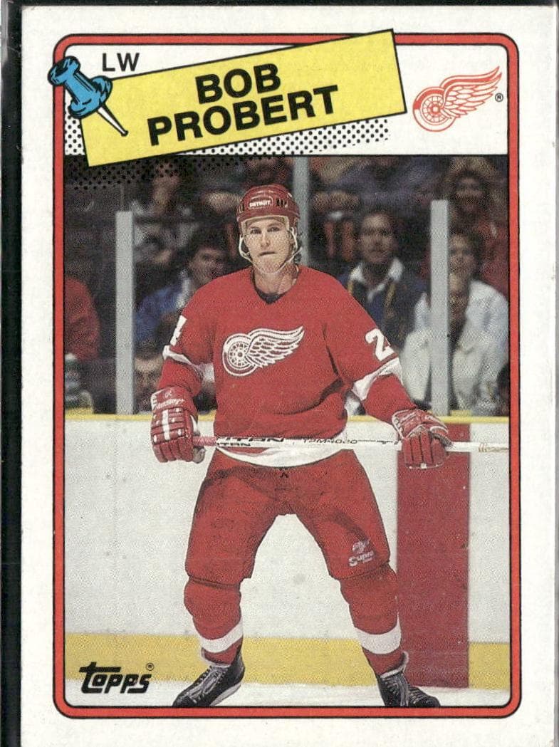 Bob Probert trading card
