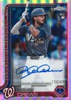 Dylan Crews 2025 topps Topps Chrome Update