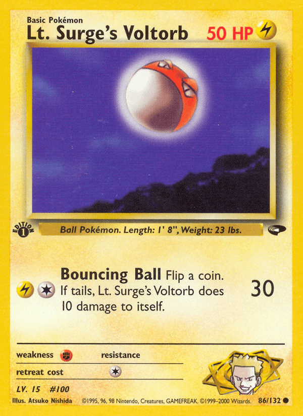 Lt. Surge's Voltorb 2000 Pokemon