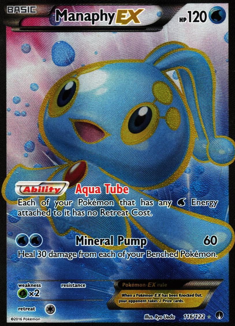 Manaphy-EX trading card