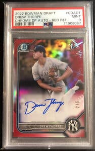 Drew Thorpe 2022 bowman Bowman Draft