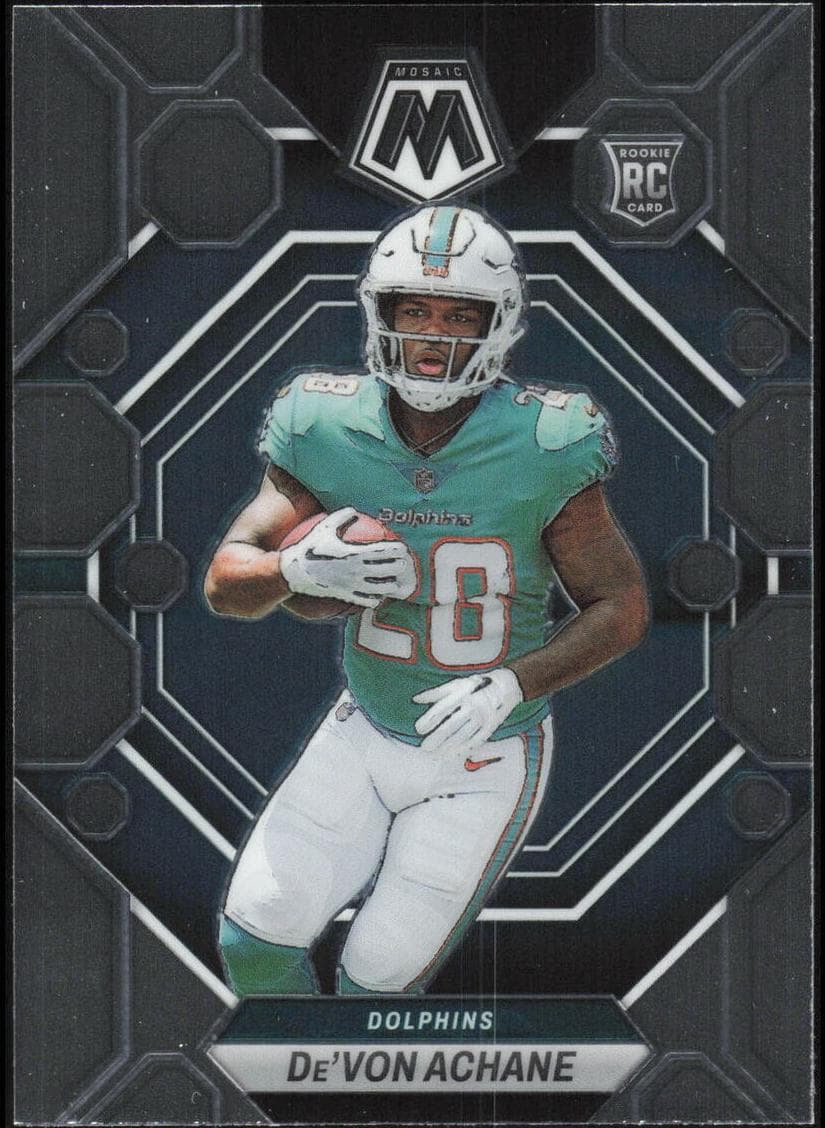De'Von Achane trading card