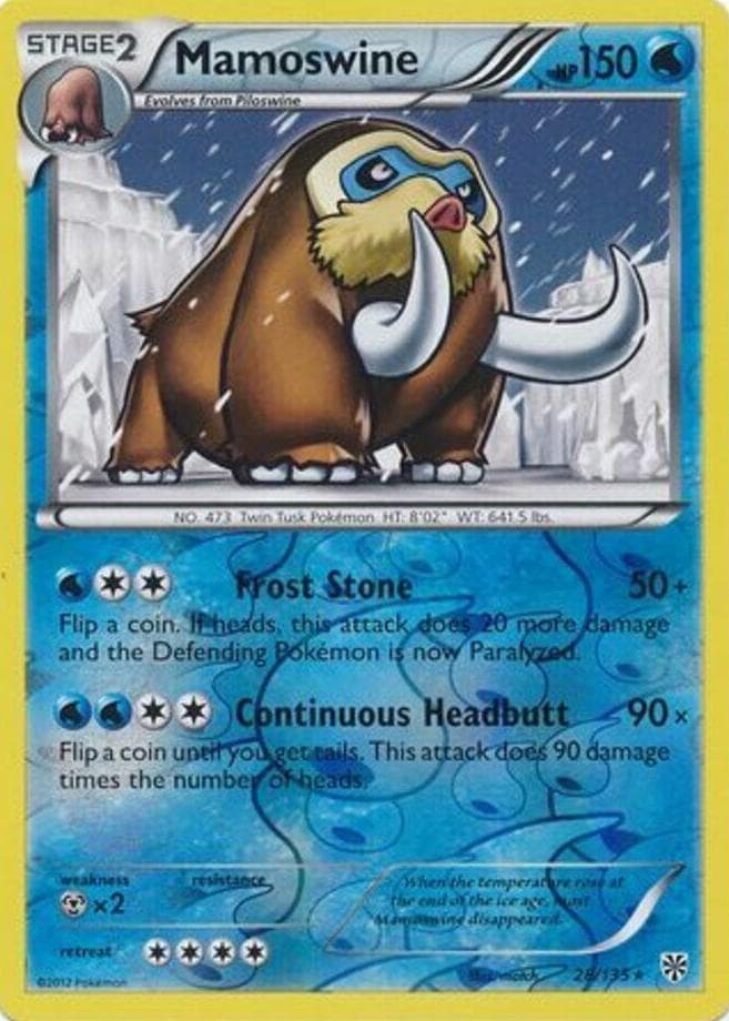 Mamoswine trading card