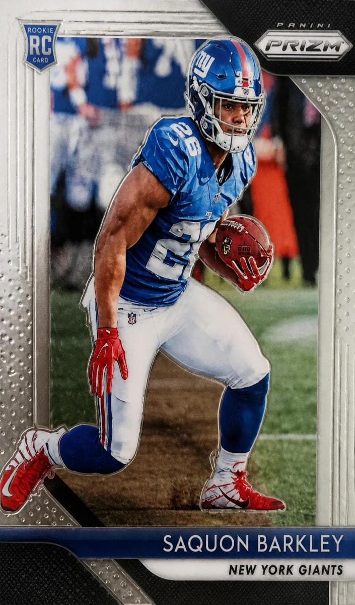 Saquon Barkley trading card