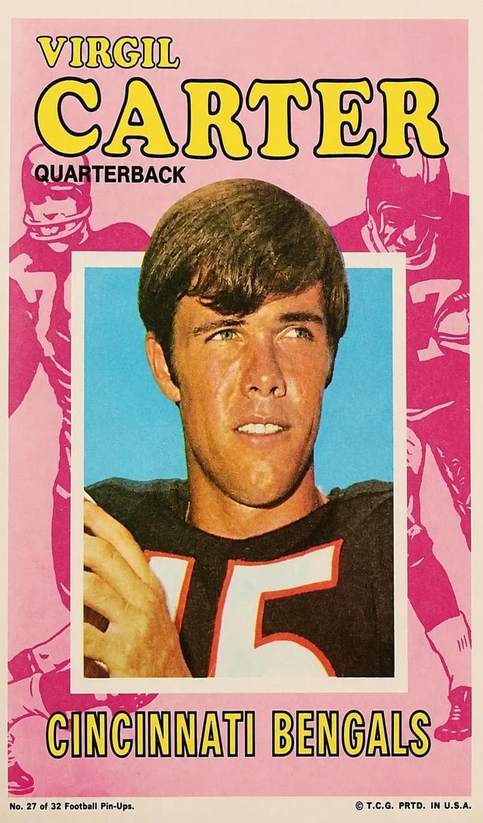 Virgil Carter 1971 topps