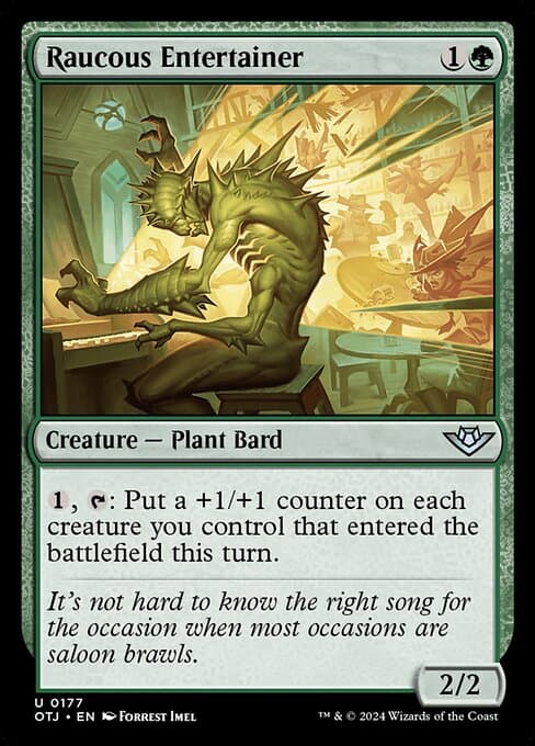 Raucous Entertainer 2024 Magic: The Gathering Outlaws of Thunder Junction