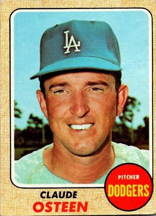 Claude Osteen 1968 topps Topps
