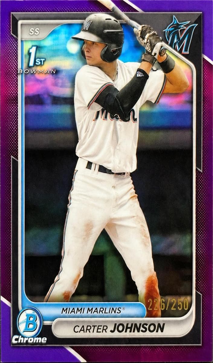 Carter Johnson trading card