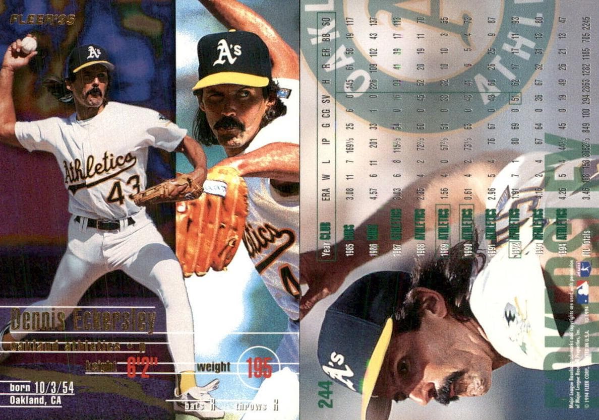 Dennis Eckersley 1995 fleer Fleer